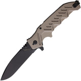 Extrema Ratio Glauca G1 Linerlock Tactical Mud Aluminum Folding N690 Pocket Knife 0179TM