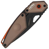 Extrema Ratio Aero Linerlock Mud Tan Aluminum Folding Nitrogen Steel Pocket Knife 0180A3A10