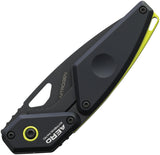 Extrema Ratio Aero Linerlock Black Aluminum Folding Nitrogen Steel Pocket Knife 0180NITBLKL