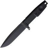 Extrema Ratio Folgore Verticale Black Forprene Bohler M390 Fixed Blade Knife w/ Sheath 0202M3BLKBLK