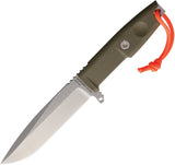 Extrema Ratio F.O.K. Outdoor Green G10 Nitrogen Steel Fixed Blade Knife w/ Sheath 0202NITSWGR