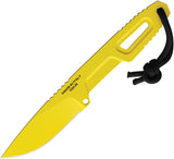 Extrema Ratio Satre Yellow Nitrogen Steel Fixed Blade Neck Knife w/ Sheath 0222NITYL