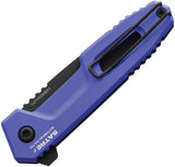 Extrema Ratio Satre F Linerlock Blue Aluminum Folding Nitrogen Steel Knife 0246NITBLKC12