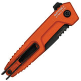 Extrema Ratio Satre F Linerlock Orange Aluminum Folding Nitrogen Steel Knife 0246NITBLKC4