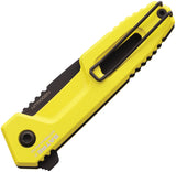 Extrema Ratio Satre F Linerlock Yellow Aluminum Folding Nitrogen Steel Knife 0246NITBLKC5