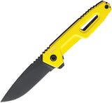 Extrema Ratio Satre F Linerlock Yellow Aluminum Folding Nitrogen Steel Knife 0246NITBLKC5