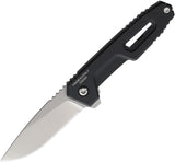 Extrema Ratio Satre F Linerlock Black Aluminum Folding Bohler N690 Knife 0246SWA1
