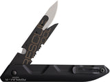 Extrema Ratio Ferrum Rescue Linerlock Black Aluminum Folding N690 Knife 0365BLKBLK