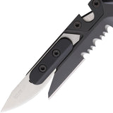 Extrema Ratio Ferrum Rescue Linerlock Black Aluminum Folding N690 Knife 0365BLKBLK