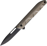Extrema Ratio Ferrum T Linerlock Mud Aluminum Folding N690 Knife 0367BLKTM