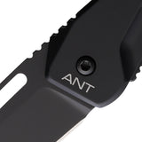 Extrema Ratio ANT Framelock Blackout Aluminum Folding N690 Pocket Knife 0467BLKBLK