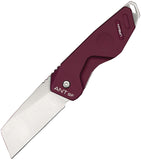 Extrema Ratio ANT Urban SF Framelock Cherry Red Aluminum Folding N690 Knife 0471SATBCY