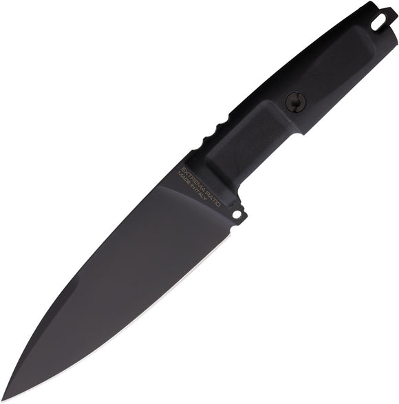 Extrema Ratio Shrapnel One Blackout Bohler N690 Fixed Blade Knife 0500BLKBLK