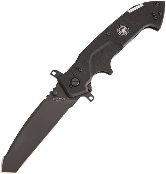 Extrema Ratio Black Glauca B1 Linerlock N690 Stainless Folding Knife 133GLAUCAB1