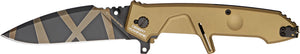 Extrema Ratio MF2 Desert Tan Warfare Geo-Camo N690 Folding Pocket Knife 133MF2DW