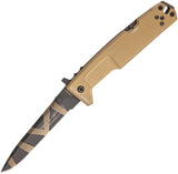 Extrema Ratio Nemesis Desert Warfare Bohler N690 Backlock Folding Knife 136NEMDW
