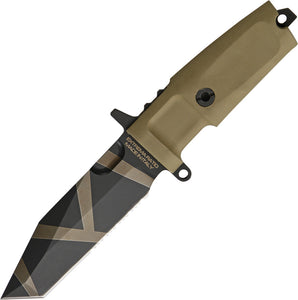 Extrema Ratio Fulcrum C Desert Tan N690 Serrated Tanto Fixed Blade Knife 150FCDW