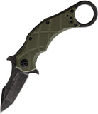 Fox Edge The Claw Linerlock Green G10 Folding 8Cr13MoV Pocket Knife 015