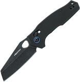 Fox Edge Crew Crossbar Lock Black G10 Folding 9Cr14MoV Pocket Knife 040G10B