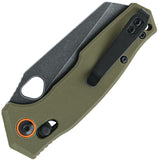 Fox Edge Crew Crossbar Lock OD Green G10 Folding 9Cr14MoV Pocket Knife 040G10OD