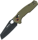 Fox Edge Crew Crossbar Lock OD Green G10 Folding 9Cr14MoV Pocket Knife 040G10OD