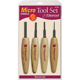 Flexcut Chisel Tan Wood 4pc Carving Knives Micro Tool Set MT100