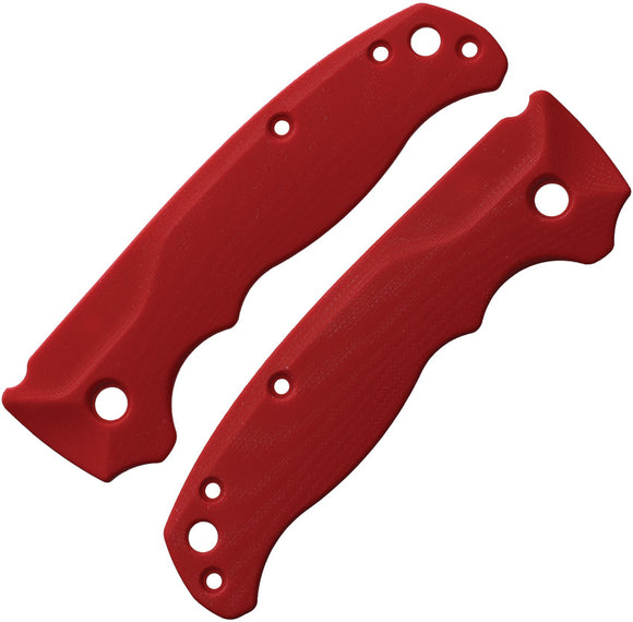 Flytanium Bandwidth AD 20.5 Red G10 Knife Handle Scales 0844FR