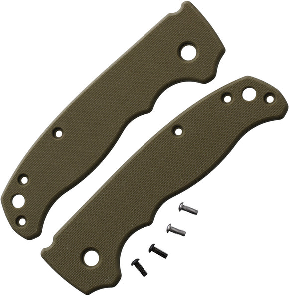 Flytanium Classic PeelPly AD 20.5 Green G10 Knife Handle Scales 0845OD