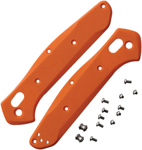 Flytanium Benchmade 940 Osborne Radar Orange Handle Scales Kit 1171OR