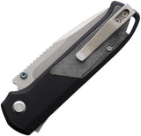 Flytanium Arcade Shark-Lock Black Aluminum & Micarta Folding S35VN Knife 1309