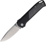 Flytanium Arcade Shark-Lock Black Aluminum & Micarta Folding S35VN Knife 1309