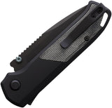 Flytanium Arcade Shark-Lock Blackout Aluminum & Micarta Folding S35VN Knife 1310