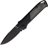 Flytanium Arcade Shark-Lock Blackout Aluminum & Micarta Folding S35VN Knife 1310