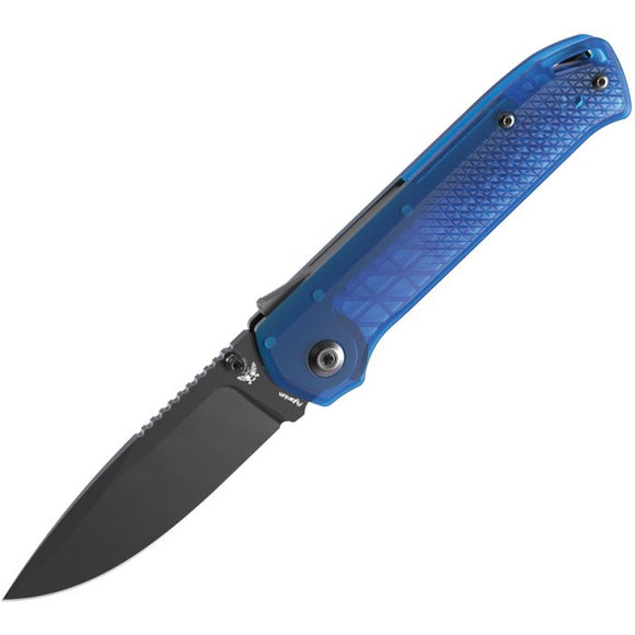 Flytanium Arcade Lite Shark-Lock Ocean Blue Folding Black AUS-10A Pocket Knife 1395BB