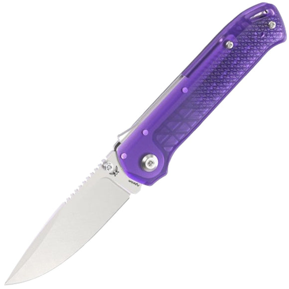 Flytanium Arcade Lite Shark-Lock Atomic Purple Folding AUS-10A Pocket Knife 1395PS