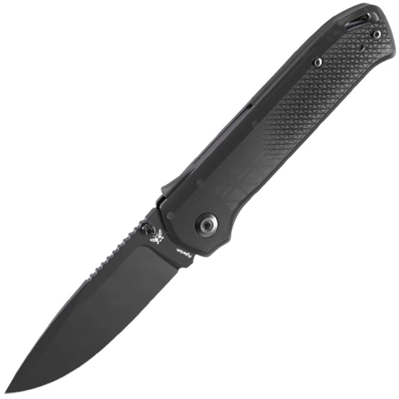 Flytanium Arcade Lite Shark-Lock Smoke Blackout Folding AUS-10A Pocket Knife 1395SB
