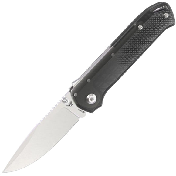 Flytanium Arcade Lite Shark-Lock Smoke Black Folding AUS-10A Pocket Knife 1395SS