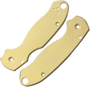 Flytanium Spyderco Para 3 Brass Knife Handle Scales 572