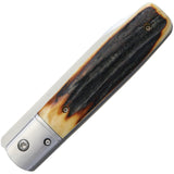 Fallkniven Gentleman's Linerlock Stag Folding Cobalt Steel Pocket Knife GPS