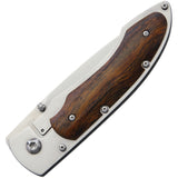 Fallkniven Framelock Desert Ironwood Folding 3G Steel Pocket Knife P3GIC