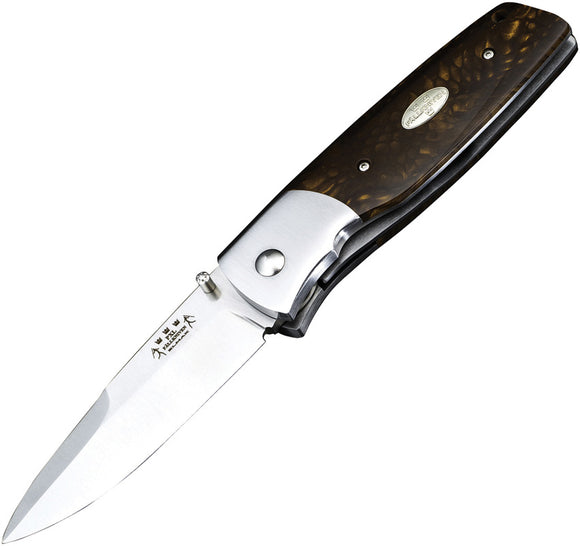 Fallkniven PXL Linerlock Gold Dragon Juma Folding Elmax Pocket Knife PXLGD
