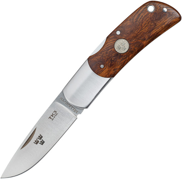 Fallkniven Tre Kronor Lockback Ironwood Folding 3G Steel Pocket Knife TK3IC