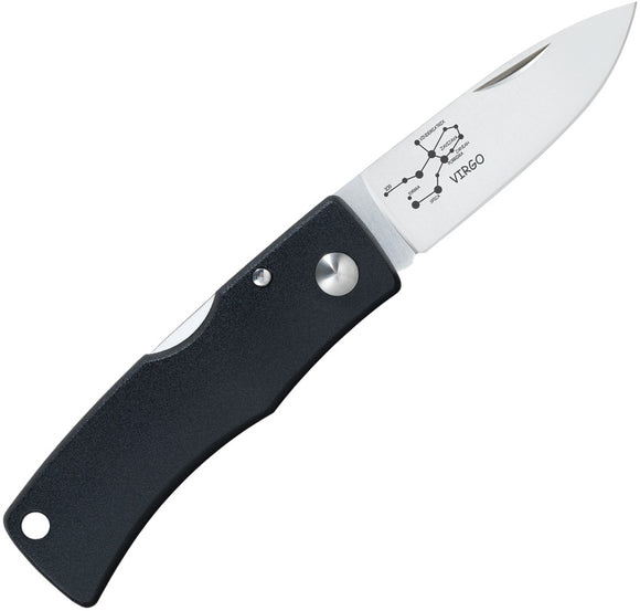 Fallkniven U2 Lockback Virgo Black Folding Elmax Steel Pocket Knife U2VIELMAX