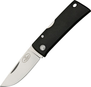 Fallkniven Wolfs Tooth Lockback Black Folding 3G Steel Drop Pt Pocket Knife U4