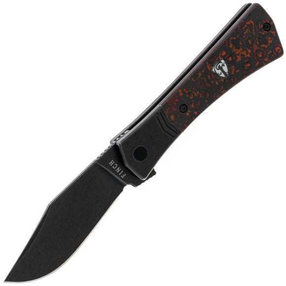 Finch Undertaker Bolster Lock Mars Valley Fat Carbon Fiber Folding S35VN Pocket Knife UK109