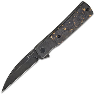 Finch Widowmaker Bolster Lock Midnight Honey Carbon Fiber Folding 154CM Pocket Knife WM180