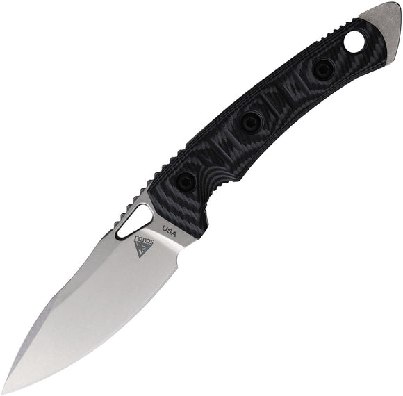 Fobos Knives Cacula Black & Gray G10 S35VN Stainless Fixed Blade Knife 065