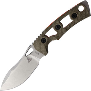 Fobos Knives Tier 1 Mini Mini OD Green Micarta Stainless Fixed Blade Knife 075