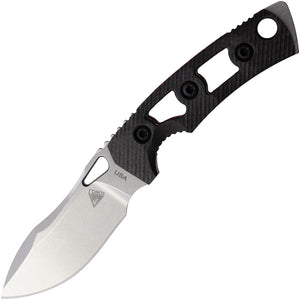 Fobos Knives Tier 1 Mini Mini Black Carbon Fiber Stainless Fixed Blade Knife 079