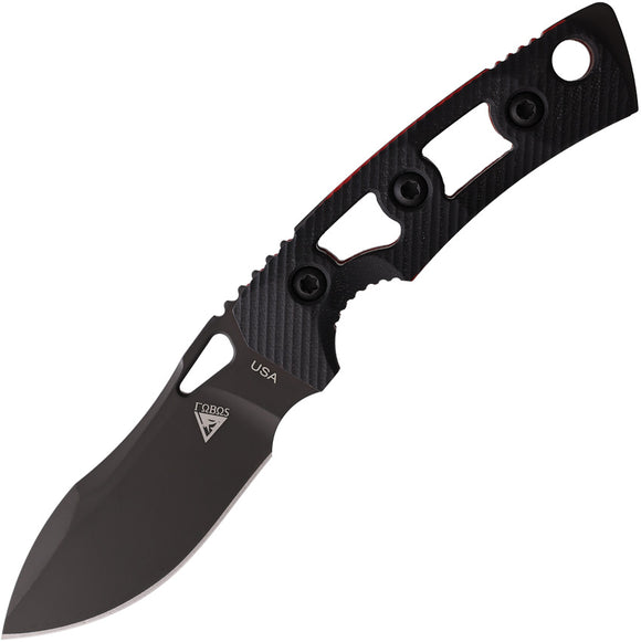 Fobos Knives Tier 1 Mini Mini Black G10 Stainless Fixed Blade Knife 081